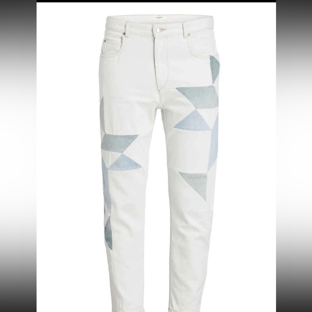 ISABEL MARANT ÉTOILE Womens Lea Patchwork Ankle Skinny Jeans 36 $510